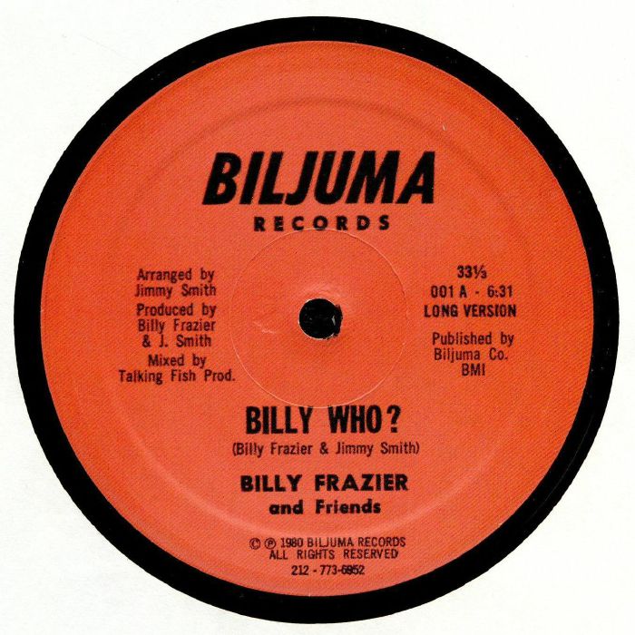 FRAZIER, Billy - Billy Who? (reissue)