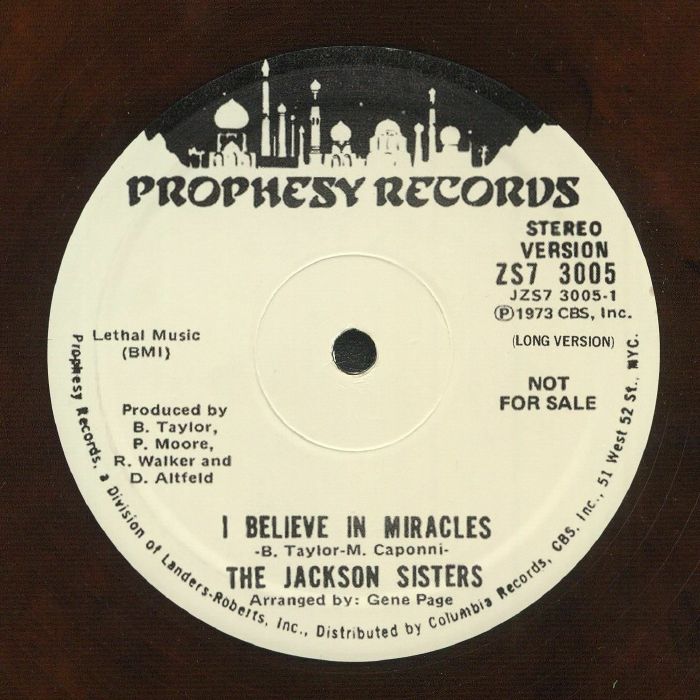 JACKSON SISTERS, The - I Believe In Miracles (reissue)