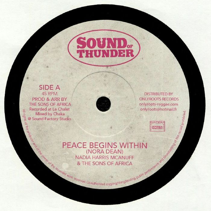 HARRIS McANUFF, Nadia/THE SONS OF AFRICA - Peace Begins Within