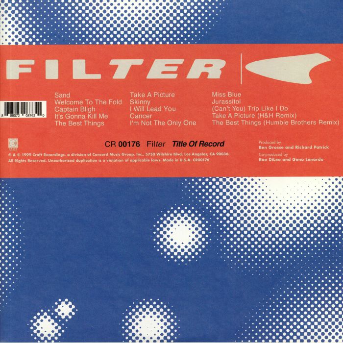 FILTER - Title Of Record (20th Anniversary Deluxe Edition) (reissue)