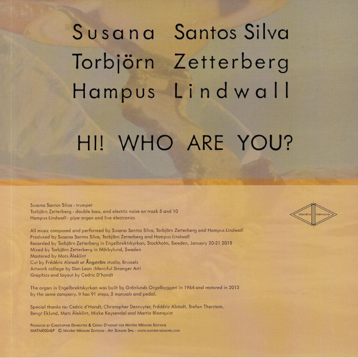 SANTOS SILVA, Susana/TORBJORN ZETTERBERG/HAMPUS LINDWALL - Hi! Who Are You?