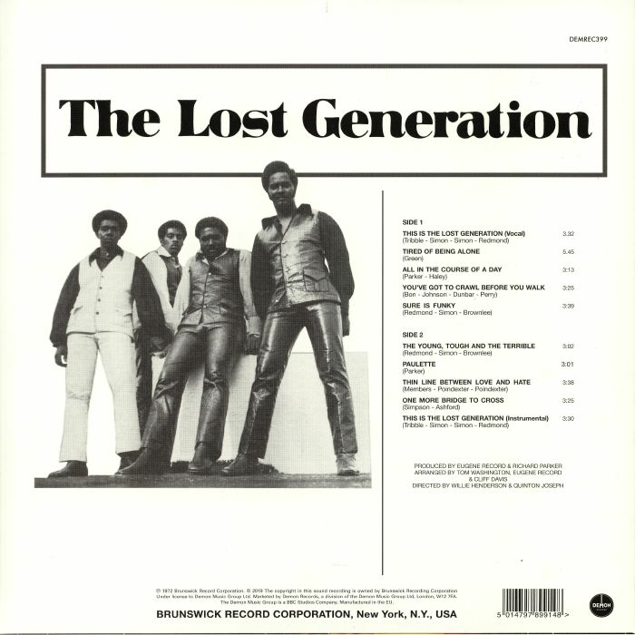LOST GENERATION, The - Young Tough & Terrible (reissue)