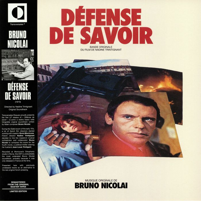 NICOLAI, Bruno - Defense De Savoir (Soundtrack) (reissue)