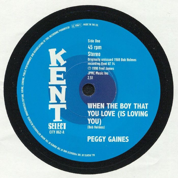 GAINES, Peggy - When The Boy That You Love (Is Loving You)