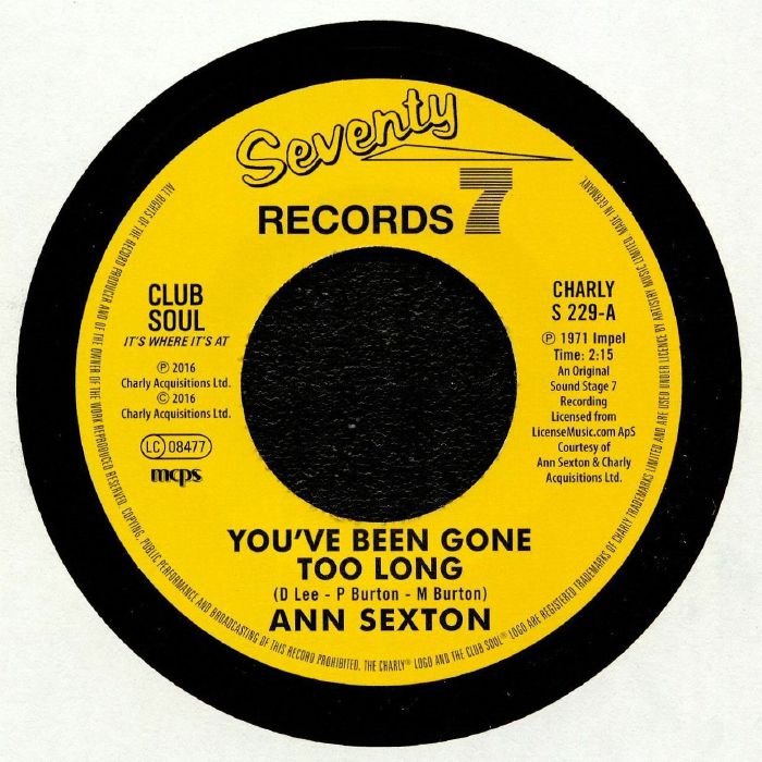 ANN SEXTON - You've Been Gone Too Long (reissue)