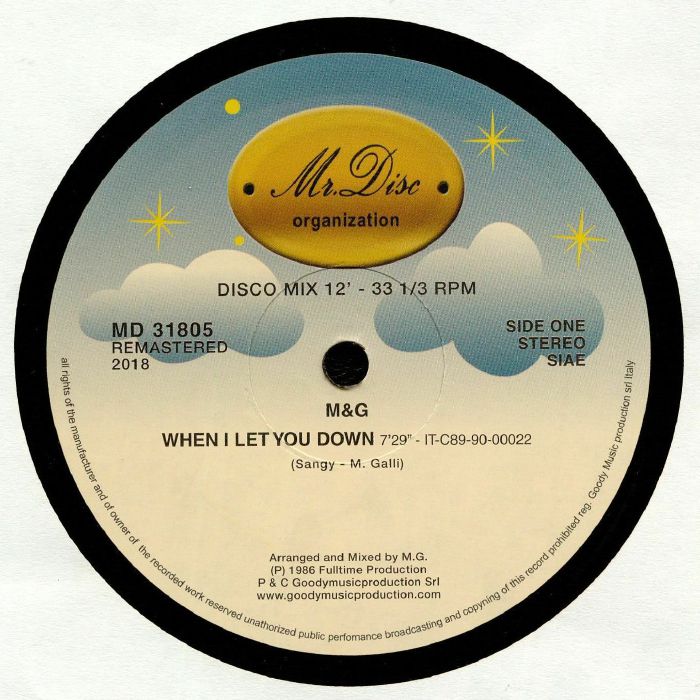 M & G - When I Let You Down (reissue)