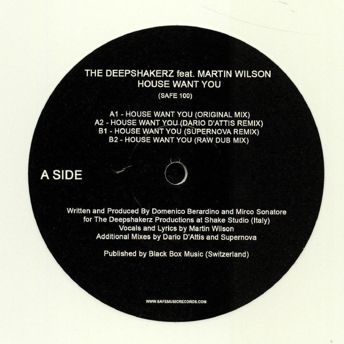 DEEPSHAKERZ, The feat MARTIN WILSON - House Want You