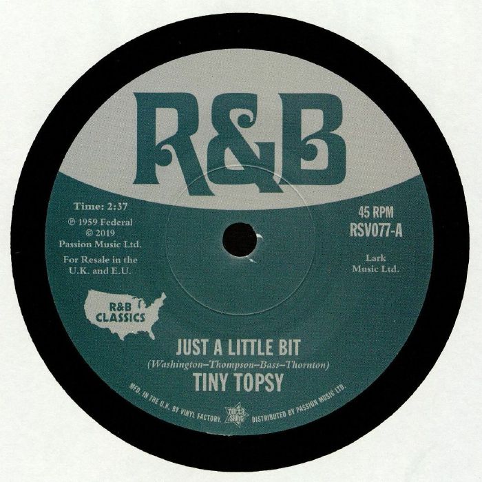 TINY TOPSY/JO ANN HENDERSON - Just A Little Bit