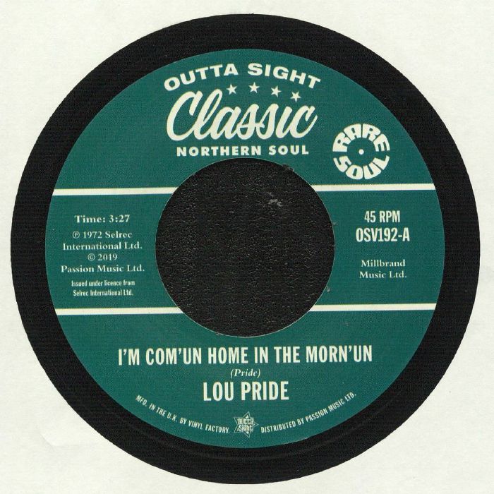 PRIDE, Lou/DON VARNER - I'm Com' Un Home In The Morn' un (reissue)