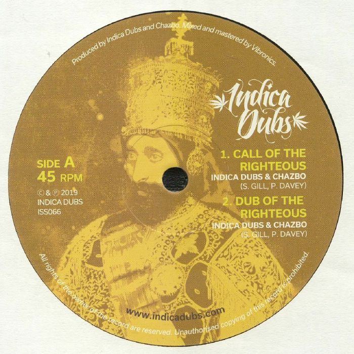 INDICA DUBS/CHAZBO - Call Of The Righteous