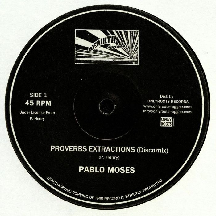 PABLO MOSES - Proverbs Extractions