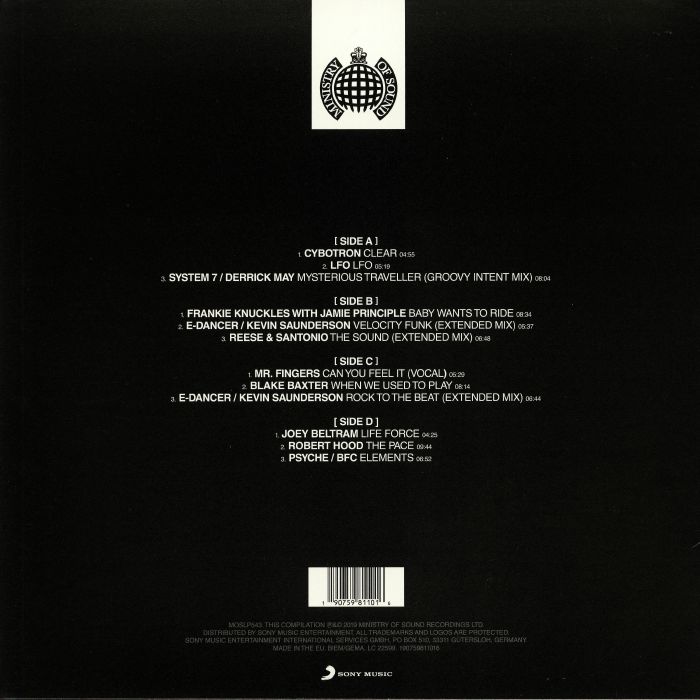 VARIOUS - Ministry Of Sound: Origins Of Techno Vinyl at Juno Records.