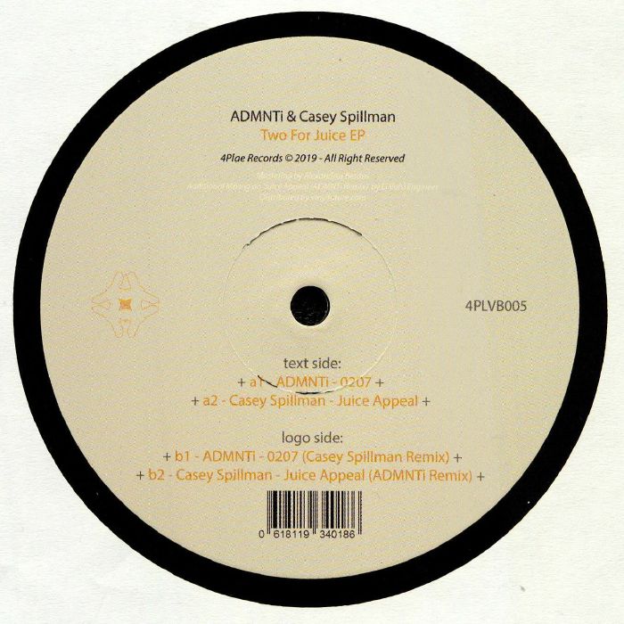 ADMNTI/CASEY SPILLMAN - Two For Juice EP