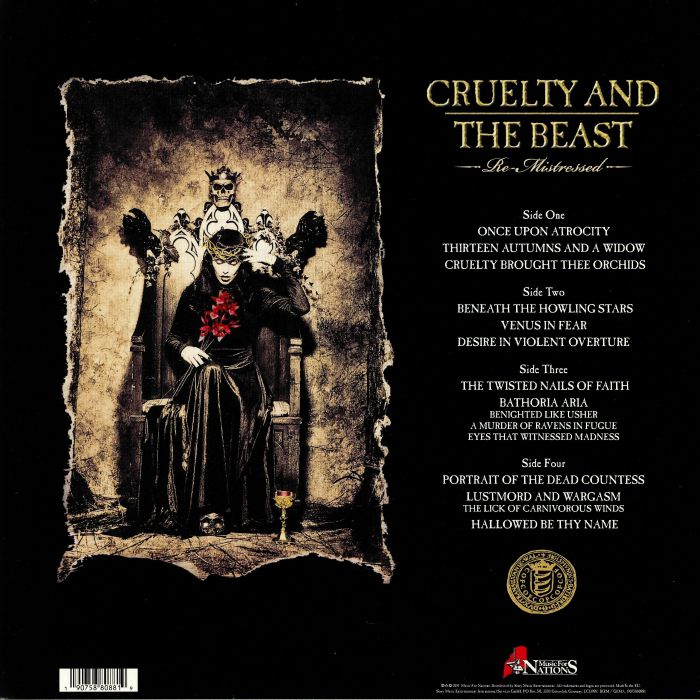 CRADLE OF FILTH - Cruelty & The Beast: Re Mistressed