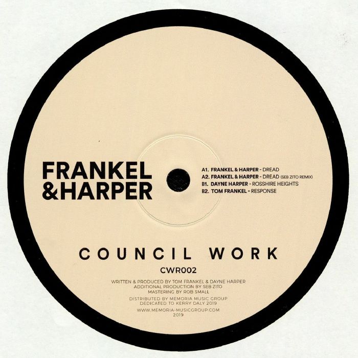 FRANKEL & HARPER/DAYNE HARPER/TOM FRANKEL - Dread EP