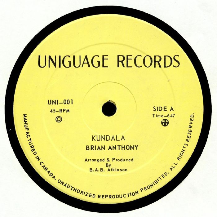 ANTHONY, Brian - Kundala (warehouse find)
