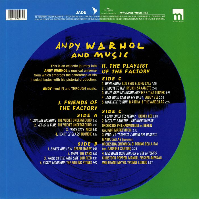 VARIOUS - Andy Warhol & Music Vinyl at Juno Records.