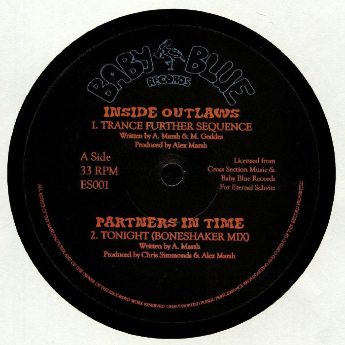 INSIDE OUTLAWS/PARTNERS IN TIME/CHRIS SIMMONDS - Eternal Schvitz 001: Baby Blue Records Sampler