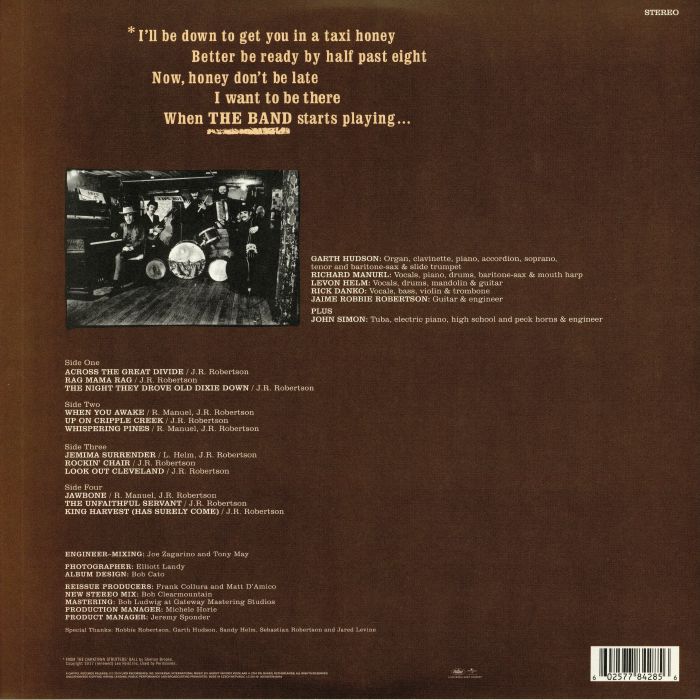 The BAND - The Band (50th Anniversary Edition) Vinyl at Juno Records.