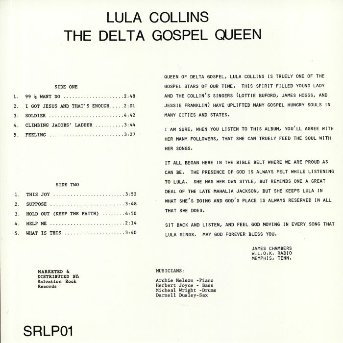 Lula COLLINS - The Delta Gospel Queen