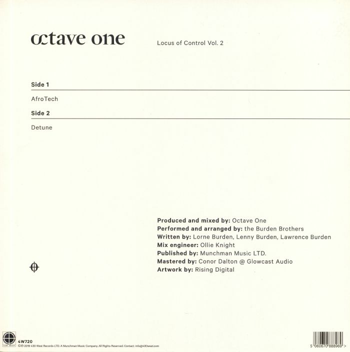 OCTAVE ONE - Locus Of Control Vol 2