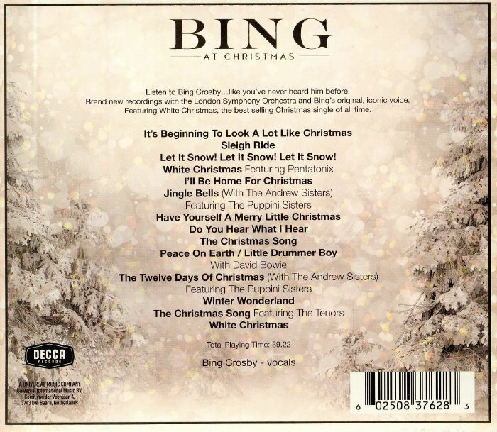 Bing CROSBY with THE LONDON SYMPHONY ORCHESTRA Bing At Christmas CD