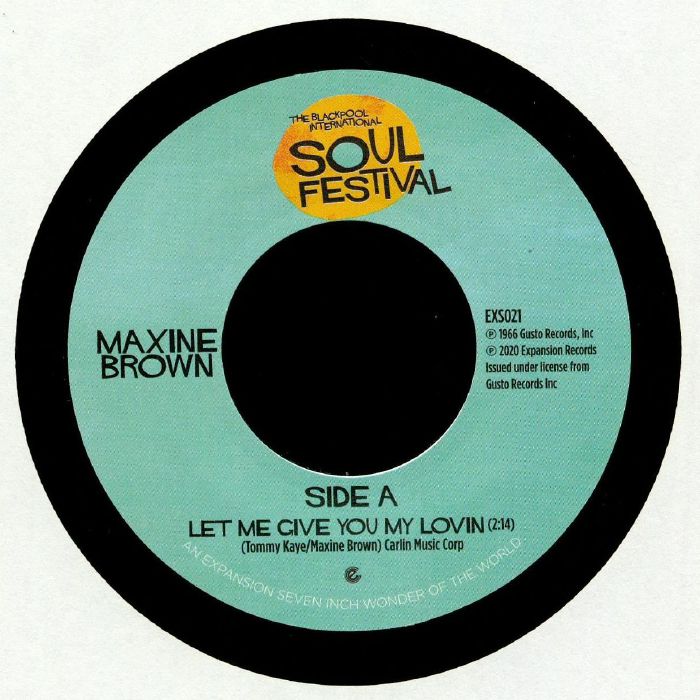 BROWN, Maxine - Let Me Give You My Lovin