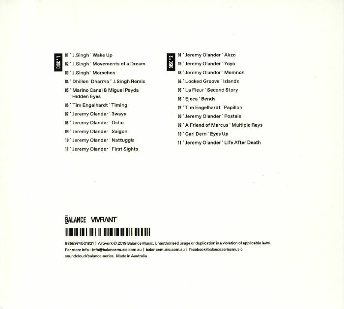 OLANDER, Jeremy/VARIOUS - Balance Presents Vivrant