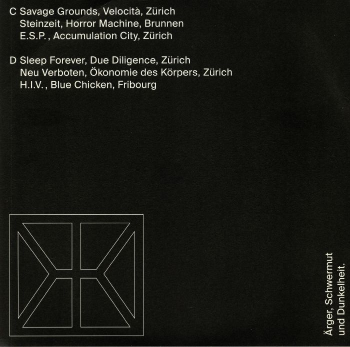 SAVAGE GROUNDS/STEINZEIT/ESP/SLEEP FOREVER/NEU VERBOTEN/HIV - Schwarze Schweiz Pt 2