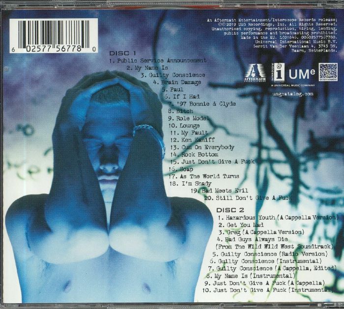 Eminem The Slim Shady Lp 20th Anniversary Expanded Edition Reissue 