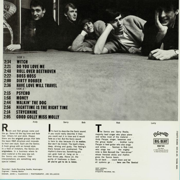 SONICS, The - Here Are The Sonics!!!