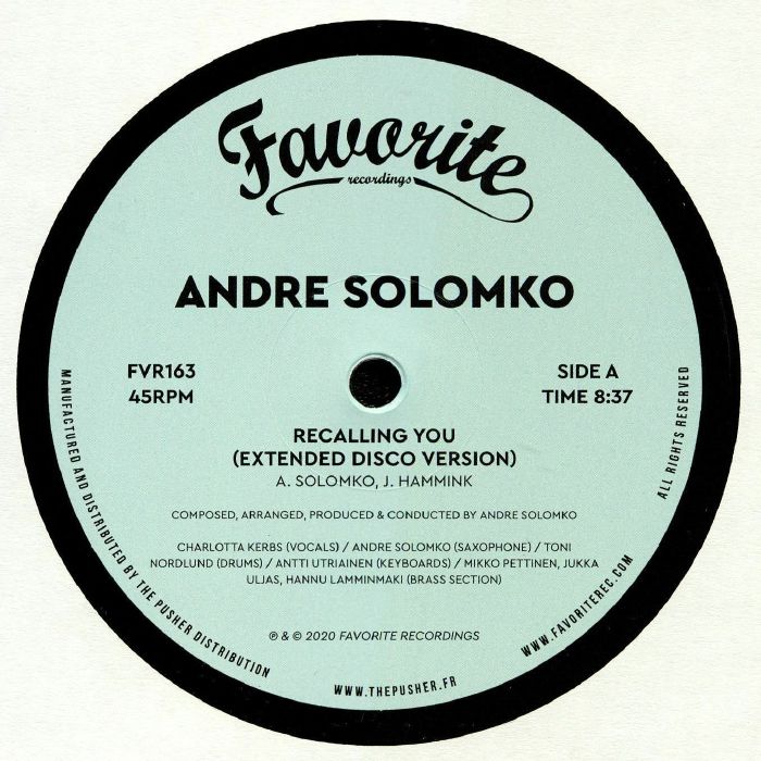 SOLOMKO, Andre - Recalling You