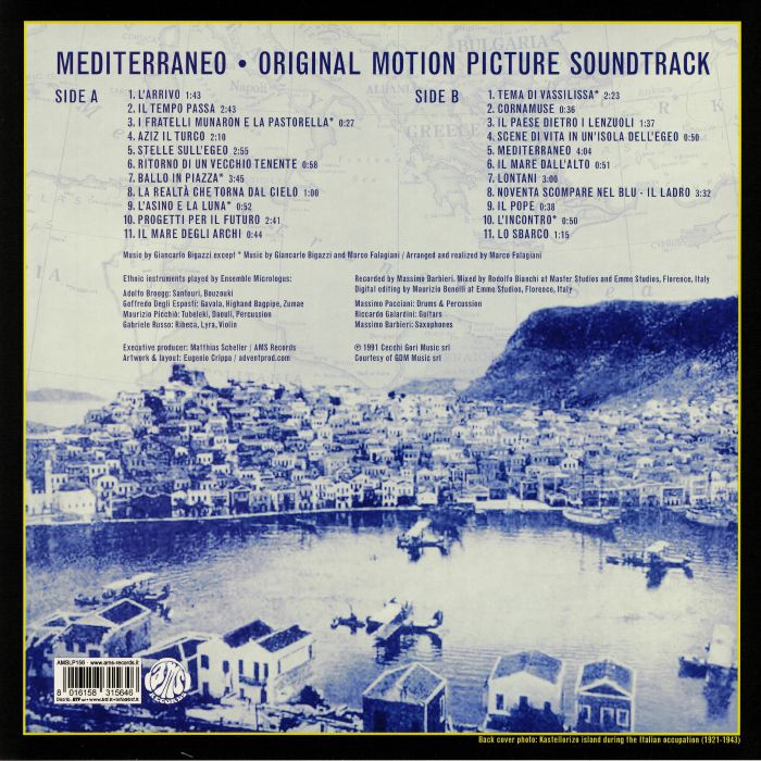 Giancarlo BIGAZZI/MARCO FALAGIANI - Mediterraneo (Soundtrack)