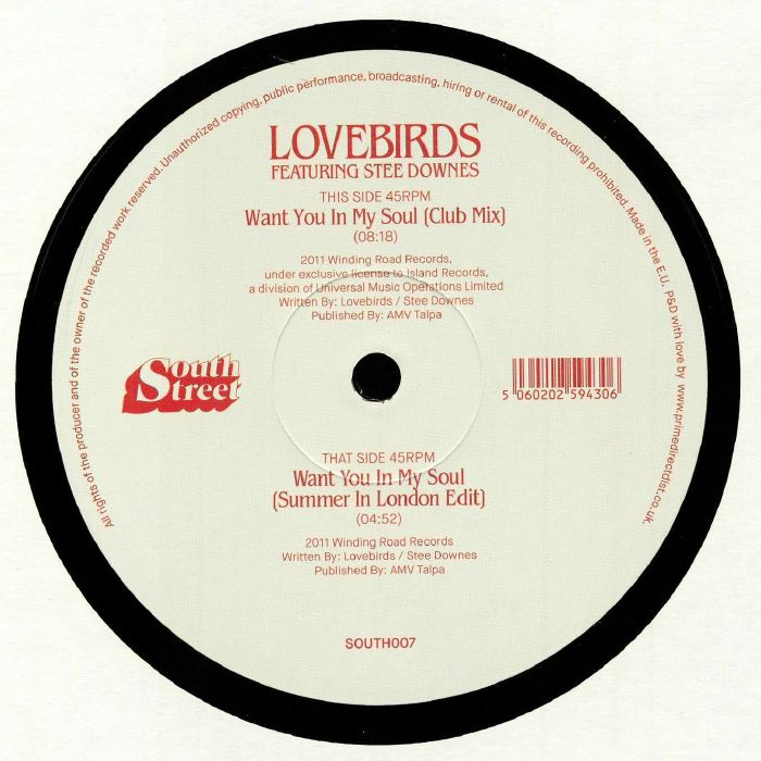 LOVEBIRDS feat STEE DOWNES - Want You In My Soul