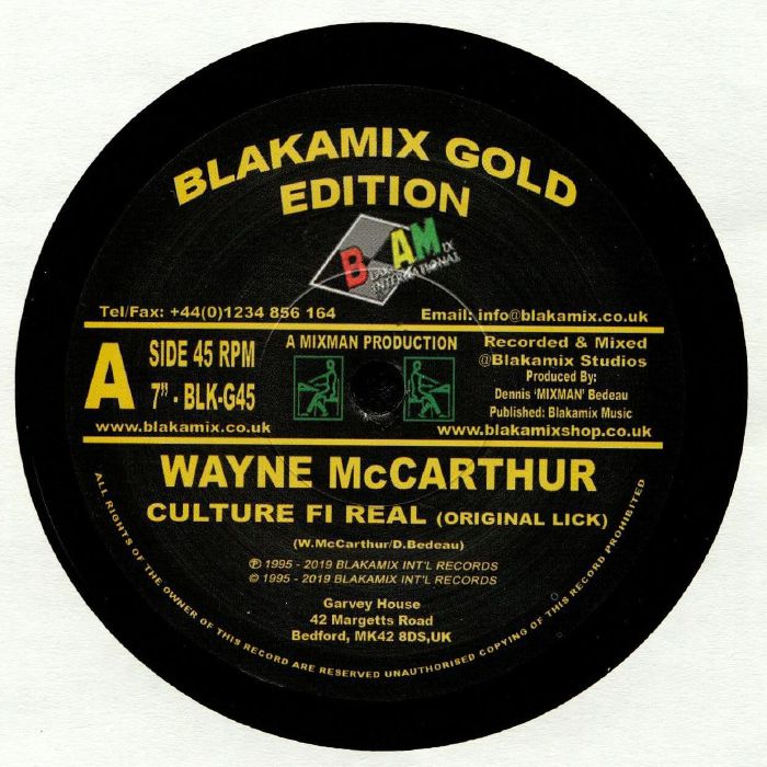 McCARTHUR, Wayne/MIXMAN DUB SECTION - Culture Fi Real