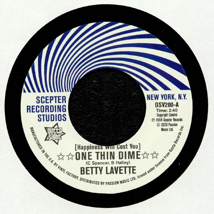LAVETTE, Betty/NELLA DODDS - (Happiness Will Cost You) One Thin Dime