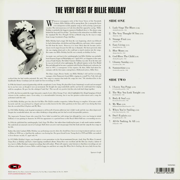 Billie HOLIDAY - The Very Best Of Billie Holiday Vinyl at Juno Records.