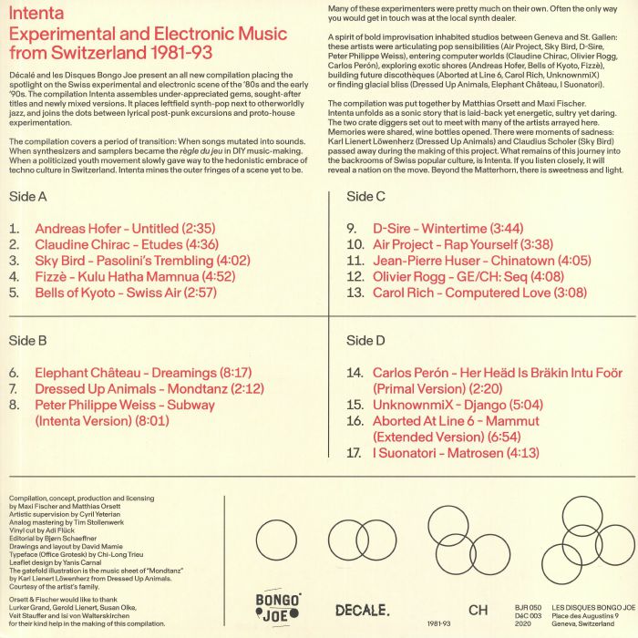VARIOUS - Intenta: Experimental & Electronic Music From Switzerland 1981-93