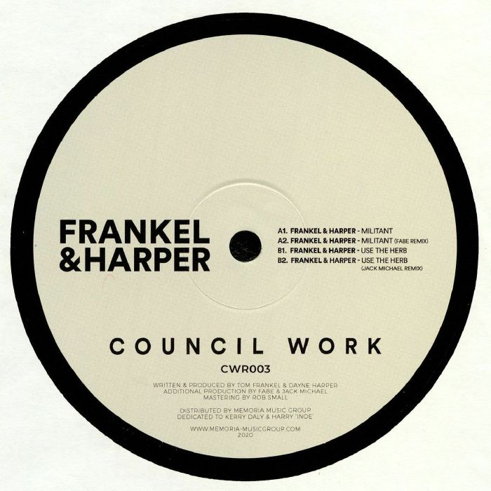 FRANKEL & HARPER - Militant EP