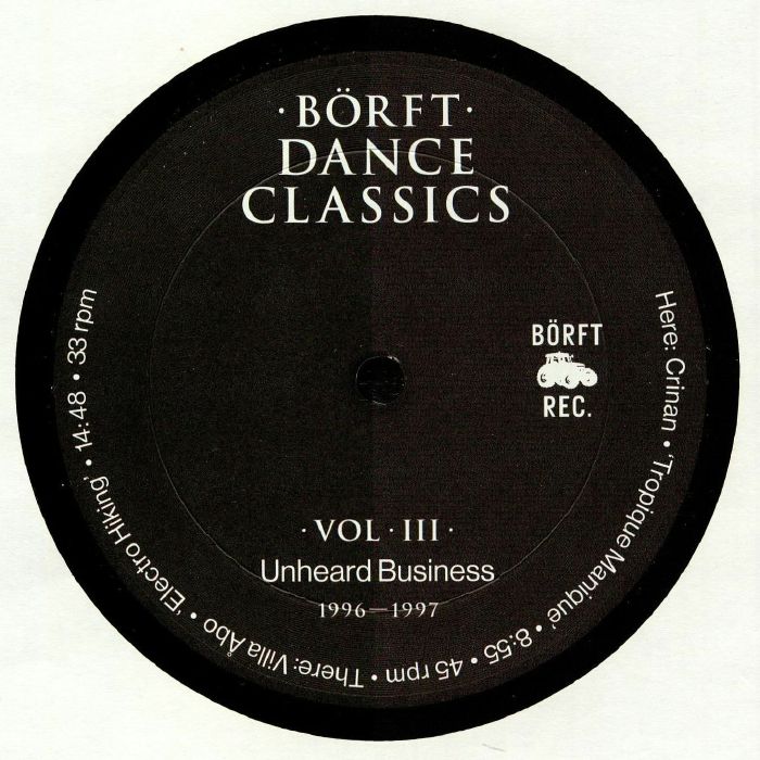CRINAN/VILLA ABO - Borft Dance Classics Vol 3: Unheard Business