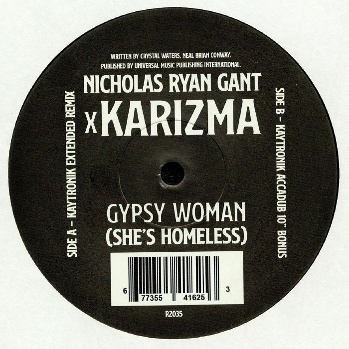 GANT, Nicholas Ryan/KARIZMA - Gypsy Woman (She's Homeless)
