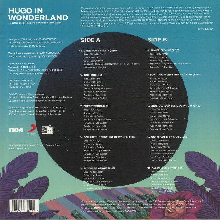 MONTENEGRO, Hugo - Hugo In Wonder Land (remastered) (Record Store Day 2020)