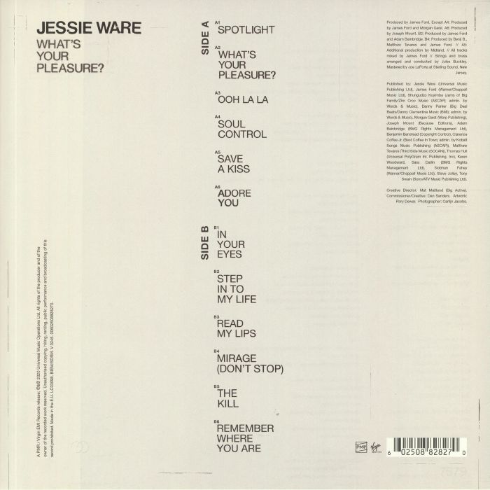 WARE, Jessie - What's Your Pleasure?