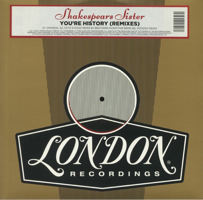 SHAKESPEARS SISTER - You're History (remixes) (Record Store Day 2020)
