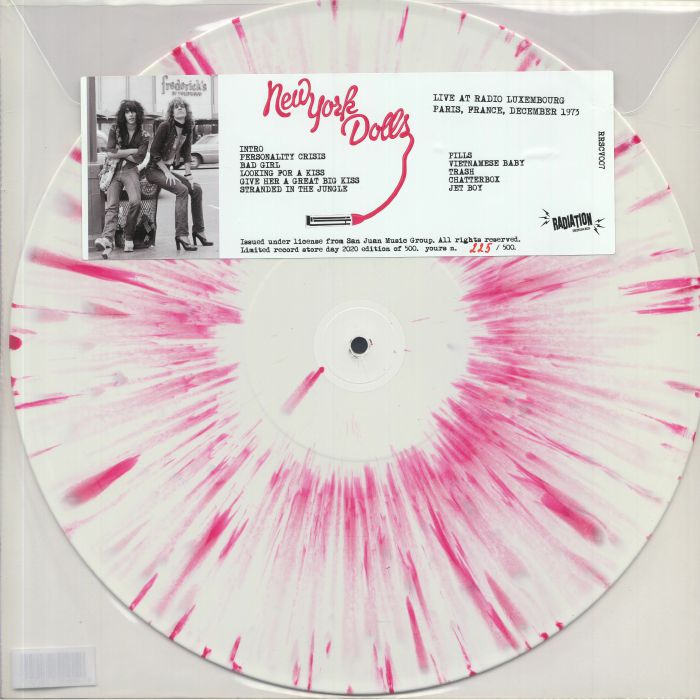 NEW YORK DOLLS - Live At Radio Luxembourg Paris France December 1973 (Record Store Day 2020)