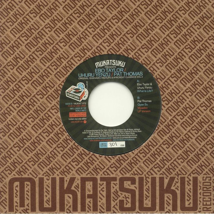 MUKATSUKU presents EBO TAYLOR/UHURU YENZU/PAT THOMAS - Original Ghanaian Highlife & Afrobeat Classics Vol 2