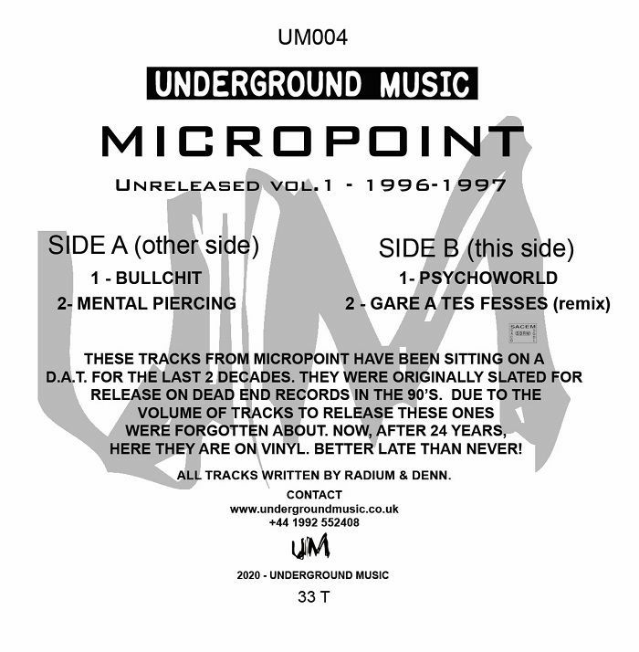 MICROPOINT - Unreleased Vol 1: 1996-1997