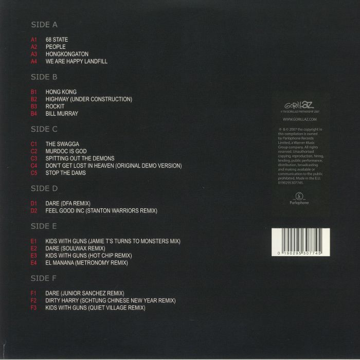 GORILLAZ - D Sides (Record Store Day 2020)