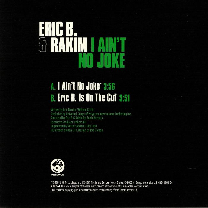 ERIC B & RAKIM - I Ain T No Joke Vinyl At Juno Records.