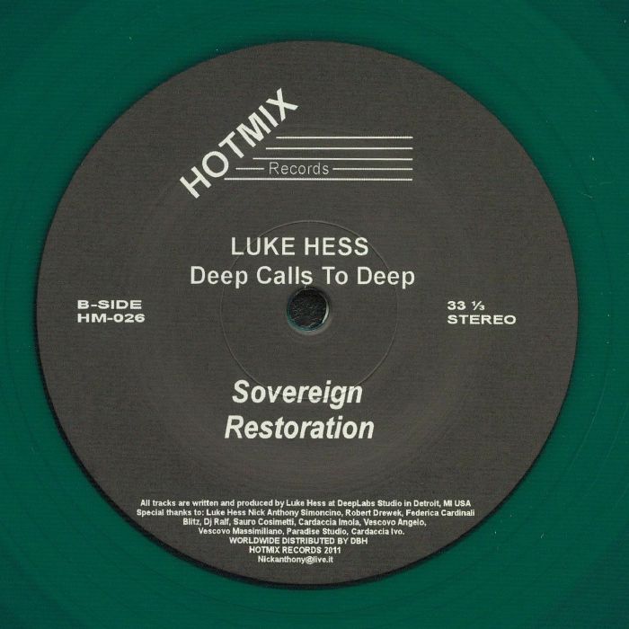 HESS, Luke - Deep Calls To Deep